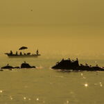 coast, island, fishing boat