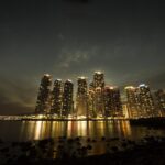 building, high rise building, beach
