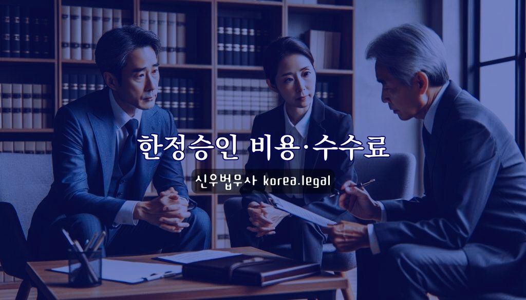한정승인 비용·수수료 1 한정승인 비용 수수료